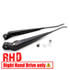 Toyota Corolla Sedan 1974-1981 Black Wiper Arm x2