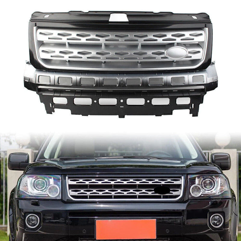 Land Rover Freelander 2 Black & Silver Front Grille Mesh (2010-2016)