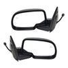 Side View Mirrors Power Heated Smooth Black with Puddle