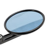 Harley 2 x Round Blue Glass Motorcycle Rearview Handlebar End Mirror (2014-2023)