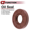 Oil Seal 20x45x8mm Brown 2 Pcs