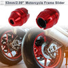 16mm Aluminum Alloy Motorcycle Slider Frame 2 x Red