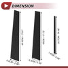 Nissan Sentra 6 Pcs Black Door Pillar Window Trim (2000-2006)