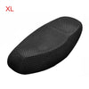 XL Black Motorcycle Scooter Net Mesh Seat Cover