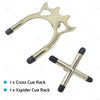 Pool Snooker Billiard Table Cue Rest Cross & Spider Jigger Set