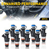 Chevy Silverado / GMC 8 x Fuel Injectors (1999–2007)