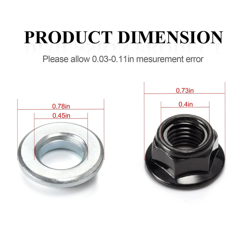 Yamaha YFZ350 / YFZ450 / YFM350 / YFM660R Wheel Lug Nuts & Washers