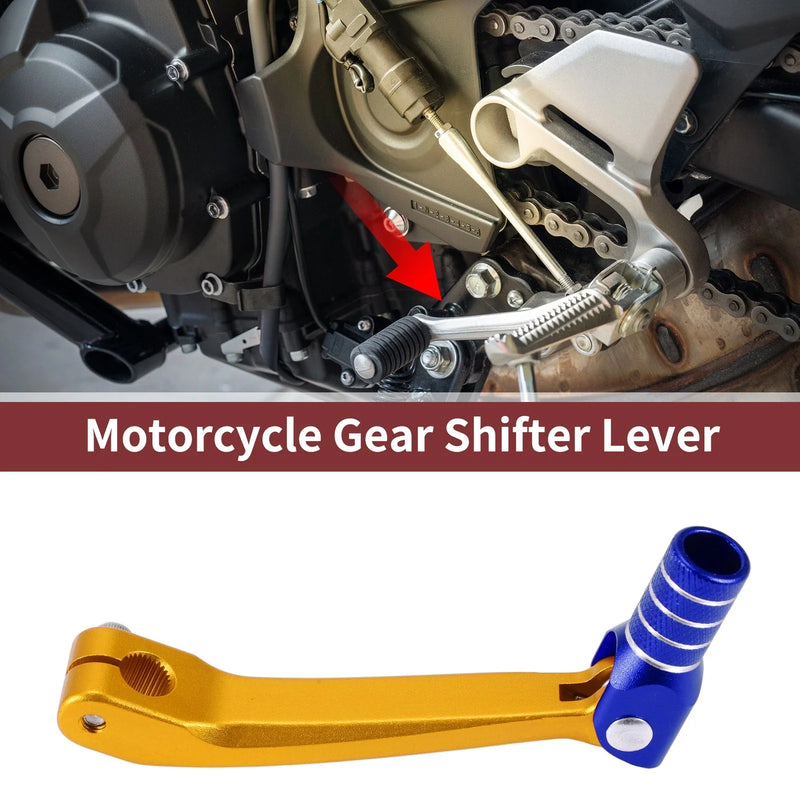 Honda CRF150F Blue Gold Tone Silver Tone Gear Shift Lever (2003–2017)