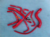Pajero NH NJ V6 3.0 1991-1996 RED Silicone Radiator Heater Hose
