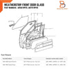 Toyota Hilux 4Runner Outer Inner Weatherstrip Door Seal (1984-1988)