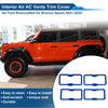 Ford Bronco (2021-2024) 4Pcs Air Condition Outlet Vent Trim Cover Frame Blue