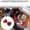 Make Model 15.6mm Aluminum Alloy Motorcycle Slider Frame 2 x Red