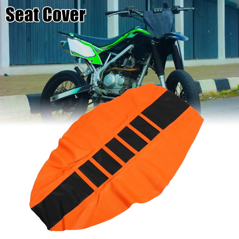 Motorcycle Pit Dirt Bike Orange Black Seat Cover