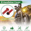 7/8" 22mm Motorcycle Hand Grips End Grips TPU Dark Red
