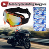 Goggles Motorcycle Riding Goggles Colorful Lens Orange Black Frame PC TPU