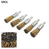 Various Models 16mm Wire Wheel Brush Cup - 5 x Copper Plated Crimped Steel