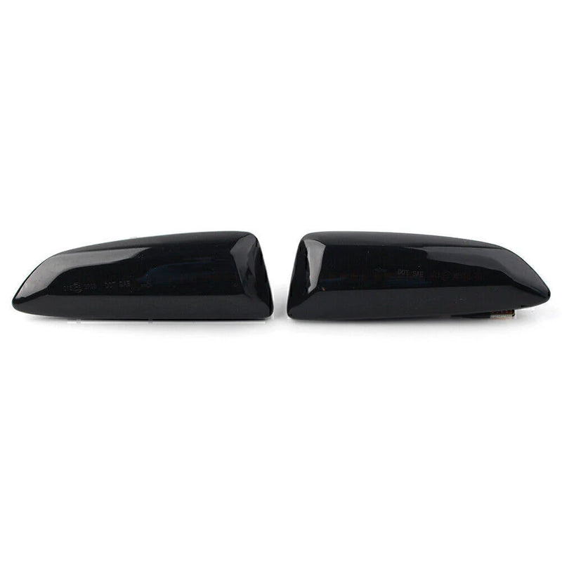 Opel Astra ABS Black Dynamic Amber LED Front Side Marker Lights (2010-2019)