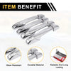 Chevrolet Avalanche Chrome Silver Tone 4 x Exterior Door Handle Covers