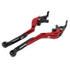 Yamaha TMAX 500 530 560 CNC Red Extendable Brake Clutch Levers (2001-2023)