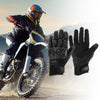 M / 1 Pair / Motorcycle Gloves Breathable Full Finger Goatskin Outdoor Black