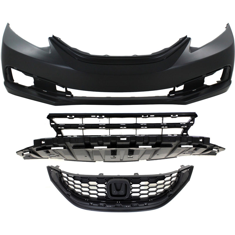 Bumper Kit For 2013-2015 Honda Civic HF LX Models Sedan