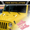 Jeep Wrangler JL JLU Front Engine Hood Hinge Cover Trim (2018-2024)