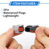 Ford - Male Female Wire Terminal Connector 2 x Pin Fog Light Connector Plug