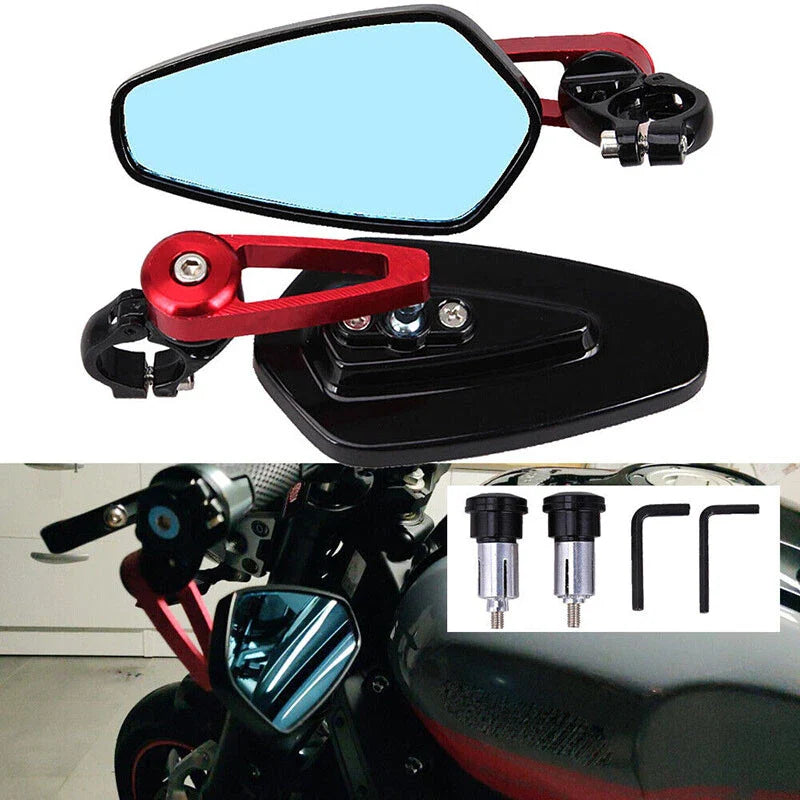 Suzuki GSXR 1000 750 600 250 7/8" Handle Bar End Side Mirrors (2001-2023)