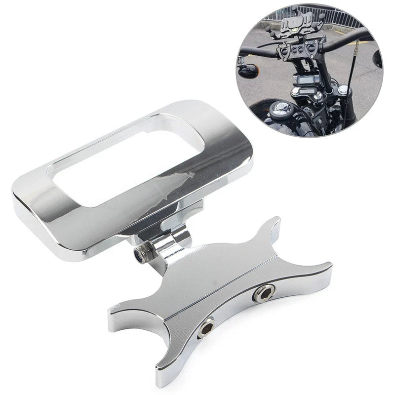 Harley Softail Street Bob 1-1/4" Handlebar Risers Gauge Mount (2018-2020)