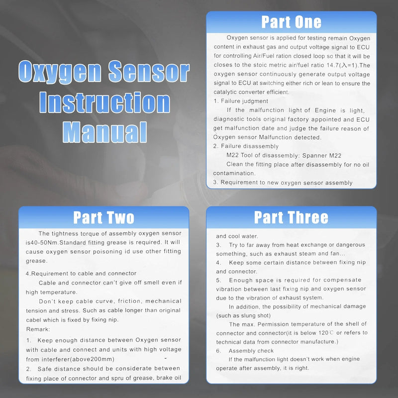 Kia Optima, Hyundai Tucson - 2 x Sensors O2 Oxygen Sensor (2011-2023)