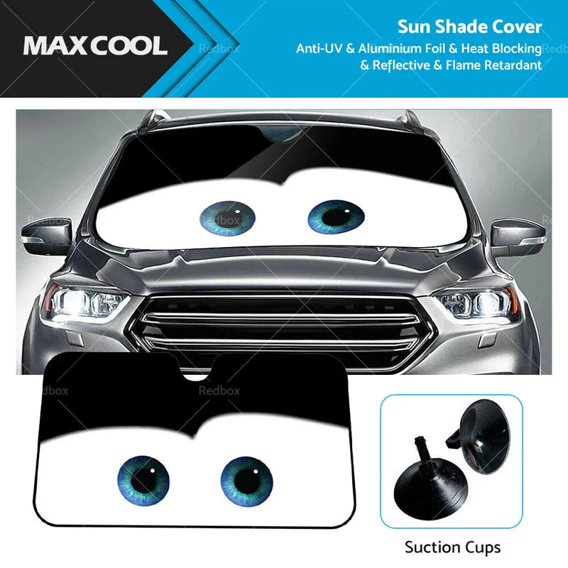 Car Cute Cartoon Big Eyes Anti-UV Windshield Sun Shade