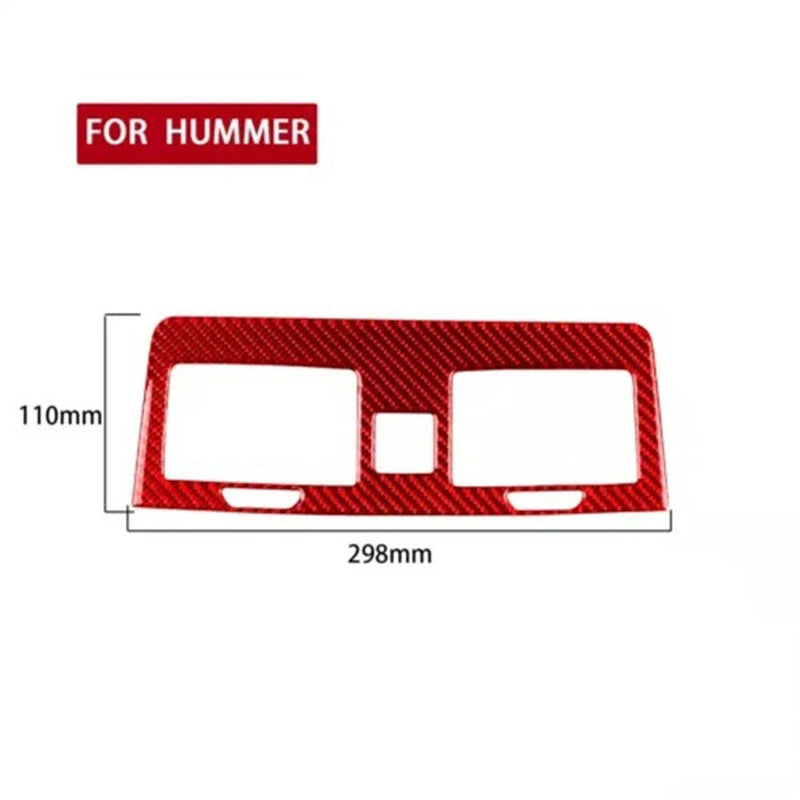 Hummer H3 Carbon Fiber Center Console Air Vent Outlet Cover Trim (2006-2010)