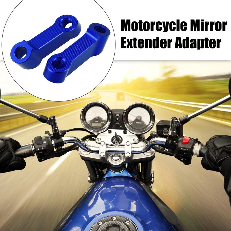 Honda Yamaha 10mm 8mm Mirror Extender Adapters