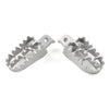 Bike Racing Silver Universal Motorcycle Wide Foot Pegs