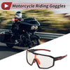 Motorcycle Motorcycle Riding Goggles Light Red Lens Black Frame UV400