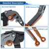 Honda X11 (1999-2002) - Titanium Orange Adjustable Brake Clutch Levers