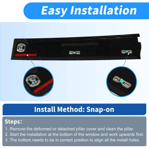 Chevrolet Suburban Rear Door B-Pillar Trim Panel Pair (2015 - 2018)