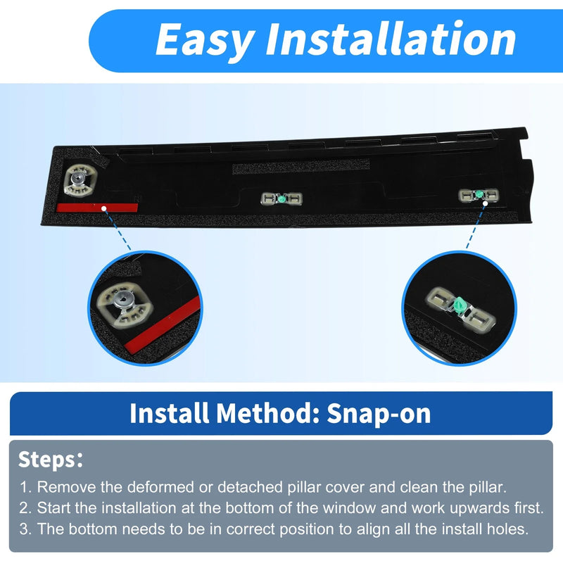 Chevrolet Suburban Rear Door B-Pillar Trim Panel Pair (2015 - 2018)