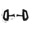 Harley Touring Road Street Glide Black Passenger Footboards (1993-2025)