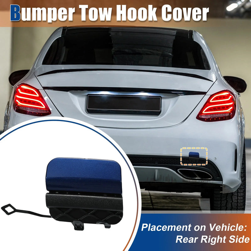 Mercedes-Benz C-Class (2015-2023) - Blue Rear Tow Hook Cover
