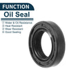 Make Model Oil Seal 15x25x6mm Black 5Pcs