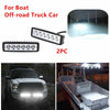 Boat Flood Light 18W 2 x Black 12V Spreader LED Deck/Marine Lights