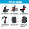 Cell Phone GPS Mount 2-in-1 Universal Adjustable Car Cup Holder Stand