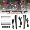 Harley Touring Road Glide (2014-2023) Black Catch Under Fairing Lights