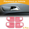 Jeep Wrangler JK 4DR (2011-2017) - 4 Pcs Interior Door Handle Bowl Cover Trim