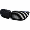 BMW E92 E93 328i 335i Coupe 2 x Front Kidney Grille Gloss Black (2011-2013)