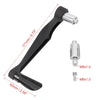 Motorcycle Black Pair 22mm Striped Brake Clutch Protector Hand Guard
