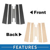 Toyota Yaris (2005-2014) Carbon Fiber Black 8 Pcs Door Pillar Window Trim