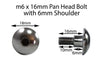 Honda 2 x Groß Edelstahl Verkleidung Schrauben m6 x 16mm Mit 6mm Schulter