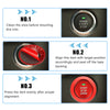 Subaru 2013-2022 Red Engine Start Stop Push Button Cover